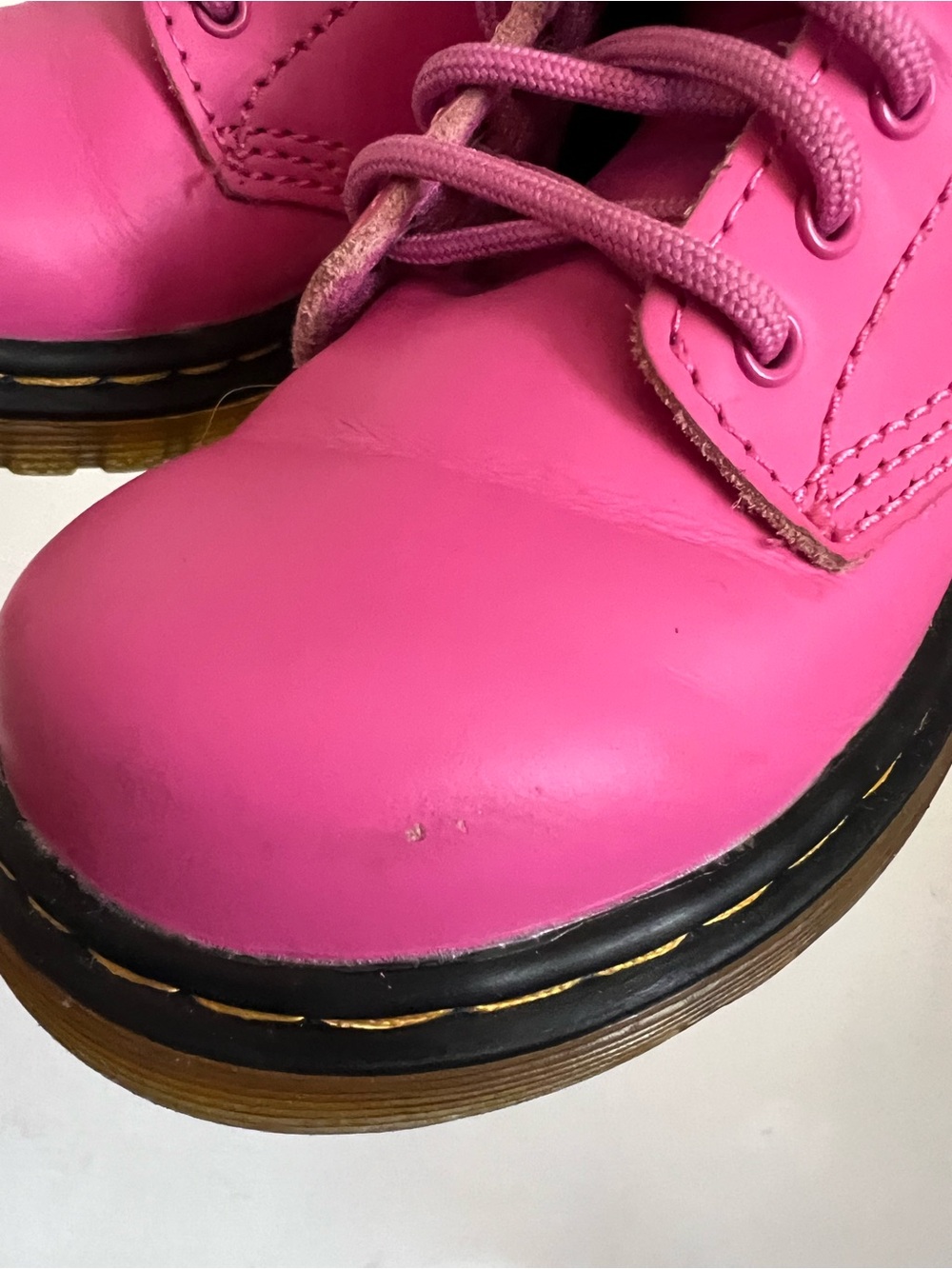 Dr.Martens 31285 Pink Lace Up Boots Size 8 - Picture 8 of 12